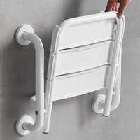 浴室靠墙折叠凳卫生间老人，安全防滑座椅，残疾人无障碍扶手洗澡凳子