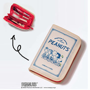日本杂志款可爱史努比书本造型证件收纳包化妆包杂物整理包手拿包