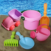 儿童沙滩玩具宝宝挖沙挖土工具，玩雪软胶套装，铲子海边沙地玩水沙子