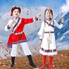 六一蒙古舞蹈演出服儿童表演服饰56个少数民族服装儿童藏族女套装