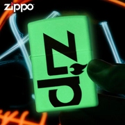 zippo芝宝正版夜光zppo之宝标志防风煤油，创意个性男士打火机