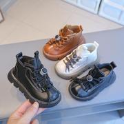 女童马丁靴2023中小童英伦，风短靴儿童，马丁靴男童单靴短靴代发