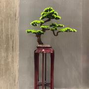 创意仿真松树家居客厅装饰花摆件假松树悬挂式仿真迎客松树