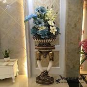 欧式美式落地大花瓶，仿真花艺套装玄关客厅，装饰摆件时尚工艺品插花