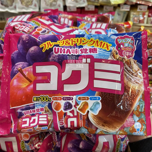 香港 进口 日本 UHA味觉糖 味觉杂锦果汁软糖（家庭装）128g