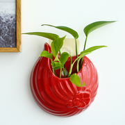 创意墙上壁挂绿萝水培器皿，花瓶水养植物花盆，悬挂式插花花器装饰品