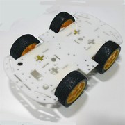 新白a色有机板 四驱智能小车底盘 4轮驱动寻迹避障小车 智能