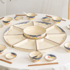 拼盘餐具组合过年家庭，团圆聚餐盘陶瓷盘子，菜盘家用碗筷碗碟套装