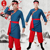 蒙古舞蹈演出服男成人民族表演服打鼓服练功太极男款藏族舞蹈服饰
