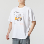 nike耐克白色休闲短袖，男2024夏季透气半袖大码运动t恤fv8419