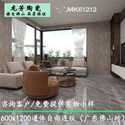 广东瓷砖600x1200地砖客厅自由连纹通体大理石地板砖厨房卫生间墙