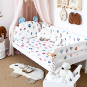 婴儿床软包床围栏夏季宝宝儿童拼接j床围防撞挡布垫可拆洗床
