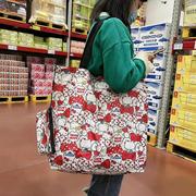 大容量卡通拉炼旅行手提袋折叠超市购物袋单肩包可携式防水袋