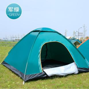 钓鱼防风防雨帐篷户外野营折叠全自动帐篷，3-4人沙滩简易速开双人