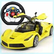 超大型遥控汽车儿童玩具跑车模型门方向盘充电动遥控赛车男孩