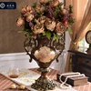 欧式奢华仿真花瓶摆件客厅，电视柜餐桌干花，插花美式中式复古装饰品