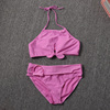 8818外贸儿童泳衣，夏季分体女童粉红色胸垫款，泳装时尚配饰