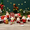 圣诞小动物创意树脂摆件圣诞，兔雪人老人麋鹿桌面家居客厅装饰
