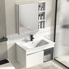 304不锈钢陶瓷一体盆浴室柜现代简约卫生间洗漱台洗手脸盆柜组合