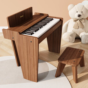 儿童学练型钢琴电子琴，玩具可弹奏宝宝女孩，初学者木质家用生日礼物