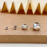 S999纯银碎银几两隔珠小珠子大转运珠配件DIY串珠编绳手链散珠