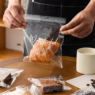 欧包面包包装袋透明自粘切片吐司甜甜圈贝果小餐包烘焙自封袋子
