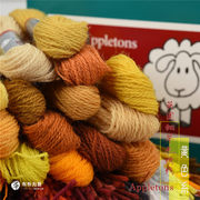 英国进口appletons细羊毛线100%羊毛，刺绣线黄色系(黄色系)