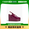 香港直邮潮奢driesvannoten女士，皮质防水台坡跟凉鞋