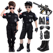 儿童特警服套装衣服，幼儿园军人特种兵装备，角色扮演警官服警察玩具
