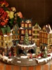 欧式乡村小镇别墅房子圣诞节音乐，灯光餐厅氛围场景布置摆设装饰品