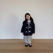 韩国童装2023秋季风衣外套儿童，学院风外套男女童宝宝连帽外套