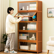 书架置物架落地书柜子家用客厅儿童靠墙多层储物柜简易卧室收纳柜