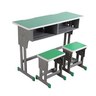 直供学生课桌椅可升降双人课桌培训辅导班学校课桌靠背椅