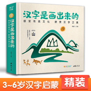 精装汉字是画出来的 3-6岁幼儿识字启蒙绘本图书 幼儿园认知益智识字卡片幼小衔接学前儿童象形汉字书看图认字教材正版 杨建飞