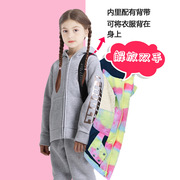 跨境电商女童滑雪服儿童套装加厚冲锋衣裤一件代发