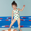 爱多尔儿童游泳衣女童2022连体可爱泳装小童ins风波点泳衣
