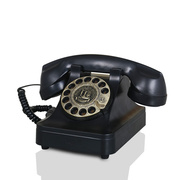 旋转拨仿古电话机欧式客厅复古电话机卧室固定电话座机摆件