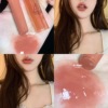韩国3ce果冻润唇膏rosy镜面玻璃，透明嘟嘟唇，蜜桃奶茶变色口红red女