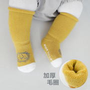 秋冬毛圈加厚婴儿袜子，新生儿毛巾高筒，儿童宝宝袜子0-3-5岁棉
