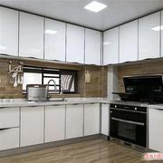 福州橱柜门晶钢门定制橱柜，门板厨房实心，全铝碳晶门板竹碳板