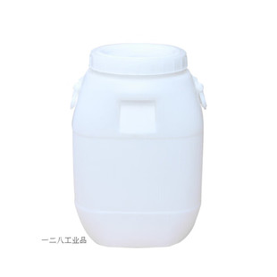 50L加厚大号双耳白色塑料水桶扁塑料桶方桶化工桶50L双耳白色塑料