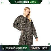 香港直邮潮奢katespade女士sugarcoat磨毛，豹纹外套