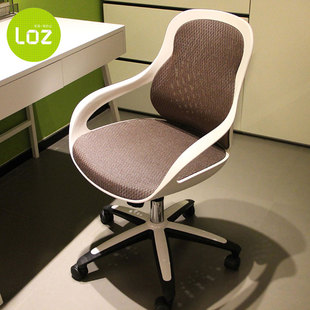 时尚电脑椅家用简约人体工学网椅升降固定扶手座，椅子老板椅办公椅