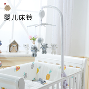 婴儿床铃旋转音乐床头，摇铃布艺挂件新生宝宝，安抚床上悬挂益智玩具