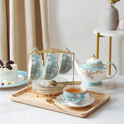 欧式水杯套装骨瓷高档客厅杯具家庭轻奢茶壶茶具茶杯家用杯子套装