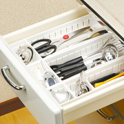 日本inomata抽屉分隔收纳盒，化妆品厨房塑料收纳分，隔板整理大小号