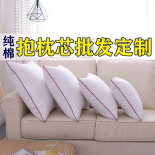 纯棉沙发抱枕芯靠枕芯，十字绣靠垫芯子40455055606570方枕芯