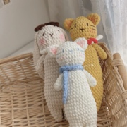 自制钩针diy材料包冰条线，可爱婴儿陪伴安抚猫兔子玩偶送女友宝宝