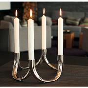 德国Philippi不锈钢多头蜡烛台 烛光晚餐道具 浪漫氛围感轻奢摆件