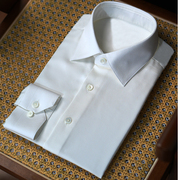 royallisbon那不勒斯乳白色衬衫，休闲商务定制高级氛围，感男士衬衣